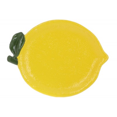 Тарілка керамічна Lemon, 30*18см, колір-жовтий