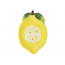 Тарілка керамічна Lemon, 26 * 17 * 3см, колір жовтий