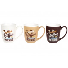 Кружка порцеляновий 340мл Morning Coffee, 3 види
