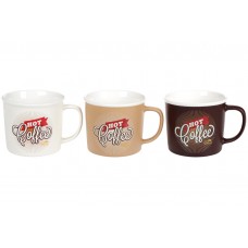 Кружка порцеляновий 380мл Hot Coffee, 3 види