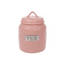 Банку керамічна Tea, 900мл, колір - рожевий