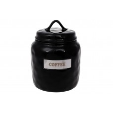Банку керамічна Coffee, 1,5л, колір - чорний