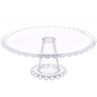 Блюдо скляне прозоре на нозі Bauble 21 * 11.5 см