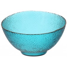 Салатник скляний Bauble смарагдовий із золотим обідком D22*13 см 