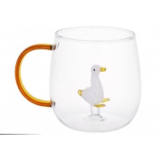 Кухоль скляний з фігуркою всередині 400мл Goose