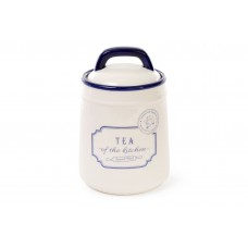 Банка керамічна Tea 800мл для сипучих продуктів синя Red and Blue Банка керамічна Tea 800мл для сипучих продуктів синя Red and Blue