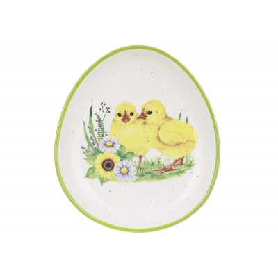 Блюдо керамічне у формі яйця Happy Easter 20.5 * 18.2 * 3см