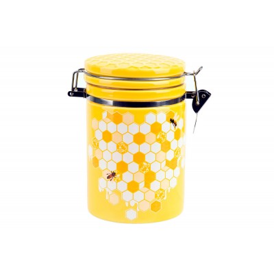 Банка керамічна 650мл з кришкою Honey