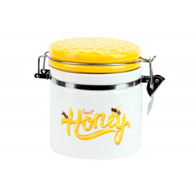 Банка керамічна 480мл з кришкою Honey