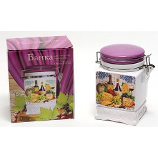 Банку керамічна на затягуванні 840мл Cheese and Wine