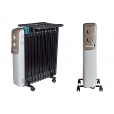 Електричний масляний обігрівач приміщінь Airmate 1000/1200/2200Вт 575*125*575мм із механічним управлінням та захистом від перегріву, площа обігріва до