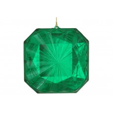 Декоративна підвіска Діамант 14см, колір - зелений