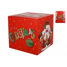 Подарункова коробка з новорічним принтом Merry Christmas 30*30*30см