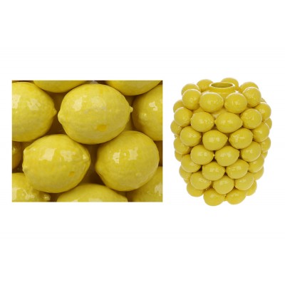 Ваза порцелянова Lemon D26*43см Уцінка на 50% - фабричний брак
