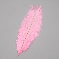 Страусиное перо 25-30 см светло-розовый (8501-002/light-pink)