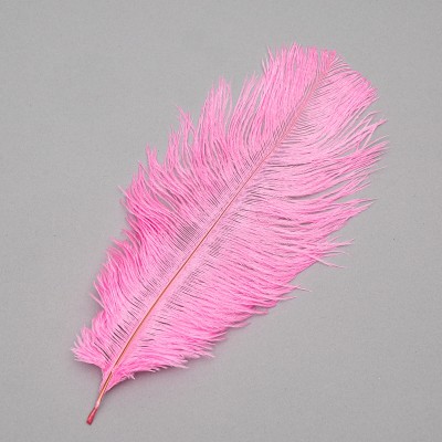 Страусине перо 25-30 см рожевий (8501-002 / pink)